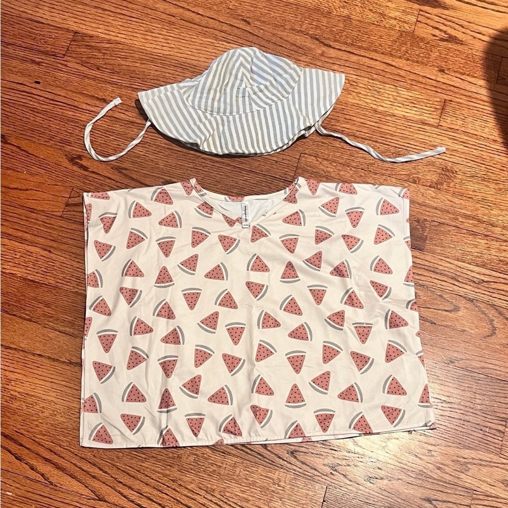 Rylee + Cru Sunhat Swimsuit & Babysprouts Cover Up Bundle 18-24 Months NWOT